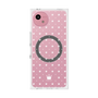 プレミアムスクエアケース with SnapMag［ CASEPLAY Crown dots White - ケースプレイ・クラウン・ドッツ ホワイト ］