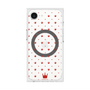 プレミアムスクエアケース with SnapMag［ CASEPLAY Crown dots Red - ケースプレイ・クラウン・ドッツ レッド ］