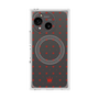 プレミアムスクエアケース with SnapMag［ CASEPLAY Crown dots Red - ケースプレイ・クラウン・ドッツ レッド ］