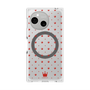 プレミアムスクエアケース with SnapMag［ CASEPLAY Crown dots Red - ケースプレイ・クラウン・ドッツ レッド ］