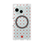 プレミアムスクエアケース with SnapMag［ CASEPLAY Crown dots Red - ケースプレイ・クラウン・ドッツ レッド ］