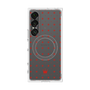 プレミアムスクエアケース with SnapMag［ CASEPLAY Crown dots Red - ケースプレイ・クラウン・ドッツ レッド ］