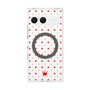 プレミアムスクエアケース with SnapMag［ CASEPLAY Crown dots Red - ケースプレイ・クラウン・ドッツ レッド ］