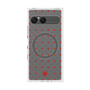 プレミアムスクエアケース with SnapMag［ CASEPLAY Crown dots Red - ケースプレイ・クラウン・ドッツ レッド ］