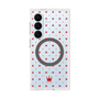 プレミアムスクエアケース with SnapMag［ CASEPLAY Crown dots Red - ケースプレイ・クラウン・ドッツ レッド ］