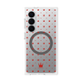 プレミアムスクエアケース with SnapMag［ CASEPLAY Crown dots Red - ケースプレイ・クラウン・ドッツ レッド ］
