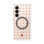 プレミアムスクエアケース with SnapMag［ CASEPLAY Crown dots Red - ケースプレイ・クラウン・ドッツ レッド ］