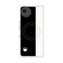 プレミアムスクエアケース with SnapMag［ CASEPLAY Bi-Colors Black & White - ケースプレイ・バイカラー ブラック＆ホワイト ］