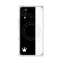 プレミアムスクエアケース with SnapMag［ CASEPLAY Bi-Colors Black & White - ケースプレイ・バイカラー ブラック＆ホワイト ］