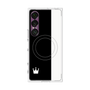 プレミアムスクエアケース with SnapMag［ CASEPLAY Bi-Colors Black & White - ケースプレイ・バイカラー ブラック＆ホワイト ］