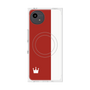 プレミアムスクエアケース with SnapMag［ CASEPLAY Bi-Colors Red & White - ケースプレイ・バイカラー レッド＆ホワイト ］
