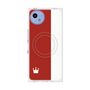 プレミアムスクエアケース with SnapMag［ CASEPLAY Bi-Colors Red & White - ケースプレイ・バイカラー レッド＆ホワイト ］