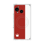 プレミアムスクエアケース with SnapMag［ CASEPLAY Bi-Colors Red & White - ケースプレイ・バイカラー レッド＆ホワイト ］