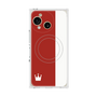 プレミアムスクエアケース with SnapMag［ CASEPLAY Bi-Colors Red & White - ケースプレイ・バイカラー レッド＆ホワイト ］