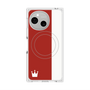 プレミアムスクエアケース with SnapMag［ CASEPLAY Bi-Colors Red & White - ケースプレイ・バイカラー レッド＆ホワイト ］