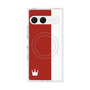 プレミアムスクエアケース with SnapMag［ CASEPLAY Bi-Colors Red & White - ケースプレイ・バイカラー レッド＆ホワイト ］