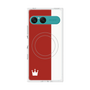 プレミアムスクエアケース with SnapMag［ CASEPLAY Bi-Colors Red & White - ケースプレイ・バイカラー レッド＆ホワイト ］