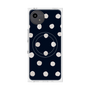 プレミアムスクエアケース with SnapMag［ 水彩ドット・レトロカラー - Navy ］