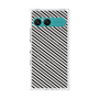 プレミアムスクエアケース with SnapMag［ Small Stripe - Gray × Black ］