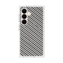 プレミアムスクエアケース with SnapMag［ Small Stripe - Gray × Black ］
