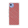 プレミアムスクエアケース with SnapMag［ Small Stripe - Red × Black ］