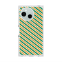 プレミアムスクエアケース with SnapMag［ Small Stripe - Green × Orange ］