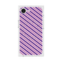 プレミアムスクエアケース with SnapMag［ Small Stripe - Purple × Pink ］
