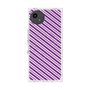 プレミアムスクエアケース with SnapMag［ Small Stripe - Purple × Pink ］
