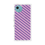 プレミアムスクエアケース with SnapMag［ Small Stripe - Purple × Pink ］
