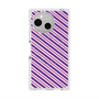 プレミアムスクエアケース with SnapMag［ Small Stripe - Purple × Pink ］