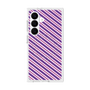 プレミアムスクエアケース with SnapMag［ Small Stripe - Purple × Pink ］