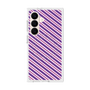 プレミアムスクエアケース with SnapMag［ Small Stripe - Purple × Pink ］