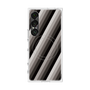 プレミアムスクエアケース with SnapMag［ Middle Stripe - Black ］