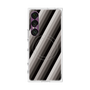 プレミアムスクエアケース with SnapMag［ Middle Stripe - Black ］