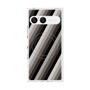 プレミアムスクエアケース with SnapMag［ Middle Stripe - Black ］