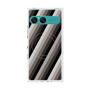 プレミアムスクエアケース with SnapMag［ Middle Stripe - Black ］