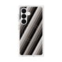 プレミアムスクエアケース with SnapMag［ Middle Stripe - Black ］
