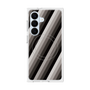 プレミアムスクエアケース with SnapMag［ Middle Stripe - Black ］