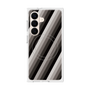 プレミアムスクエアケース with SnapMag［ Middle Stripe - Black ］
