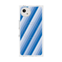 プレミアムスクエアケース with SnapMag［ Middle Stripe - Blue ］
