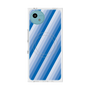 プレミアムスクエアケース with SnapMag［ Middle Stripe - Blue ］