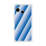 プレミアムスクエアケース with SnapMag［ Middle Stripe - Blue ］