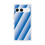 プレミアムスクエアケース with SnapMag［ Middle Stripe - Blue ］