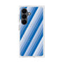プレミアムスクエアケース with SnapMag［ Middle Stripe - Blue ］