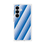 プレミアムスクエアケース with SnapMag［ Middle Stripe - Blue ］