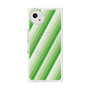 プレミアムスクエアケース with SnapMag［ Middle Stripe - Green ］