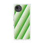 プレミアムスクエアケース with SnapMag［ Middle Stripe - Green ］