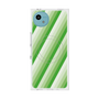 プレミアムスクエアケース with SnapMag［ Middle Stripe - Green ］