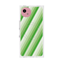 プレミアムスクエアケース with SnapMag［ Middle Stripe - Green ］