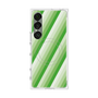 プレミアムスクエアケース with SnapMag［ Middle Stripe - Green ］